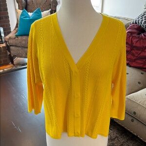 CAbi Sunny Yellow Sweater